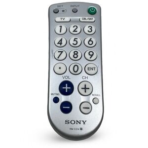 Sony RM-EZ4 Remote Commander Big Button TV SAT Universal Remote Silver Gray